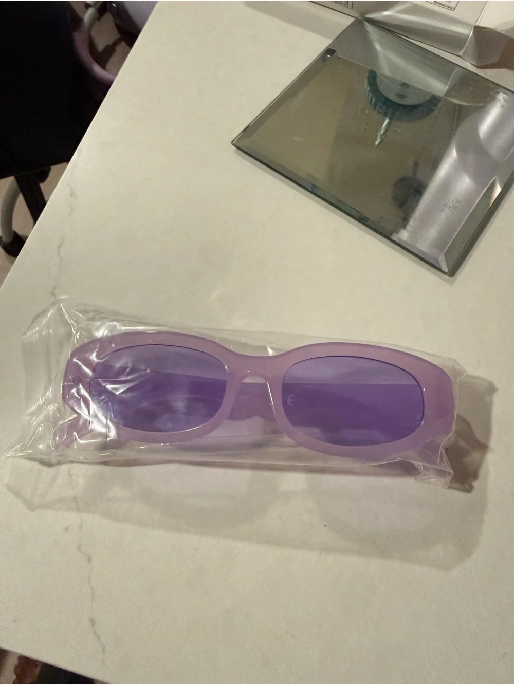 Purple Oval Women's Sunglasses